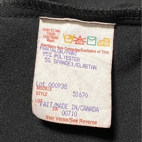 Joseph Ribkoff Straight Leg Capri Dress Pant, black, size 6 - Picture 8 of 9